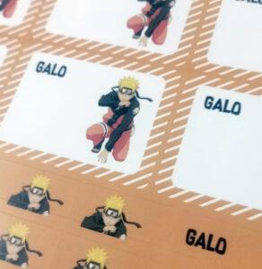 Diseño de etiquetas escolares idea tarjeta