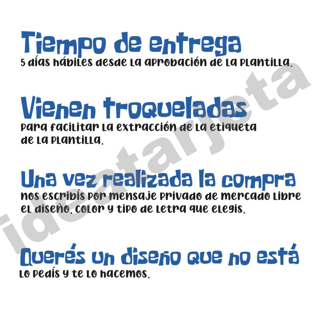 Etiquetas Escolares personalizadas resistentes